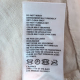 L'Agence Dolly Cropped Blazer Sand Linen Size Small Double Breasted Jacket