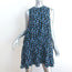 Stella McCartney Drop Waist Mini Dress Black Floral Print Silk Size 38