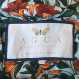 Agua By Agua Bendita Jardín Monarca Ruffled Mini Dress Blue Cotton Size Small