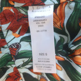 Agua By Agua Bendita Jardín Monarca Ruffled Mini Dress Blue Cotton Size Small