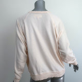THE GREAT Heart College Sweatshirt Very Light Pink Size 1
