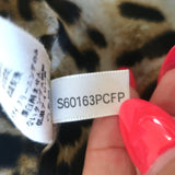 L'Agence Sleeveless Sheath Dress Leopard Print Chiffon Size 2