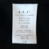 A.L.C. Layered Tank Top Palmer Black Knit & Silk Size Small Sleeveless Blouse