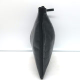 Clare V. Croc-Embossed Striped Flat Clutch Black Leather NEW