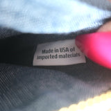 Clare V. Croc-Embossed Striped Flat Clutch Black Leather NEW