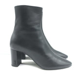 Saint Laurent Lou Ankle Boots Black Leather Size 36
