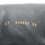 Saint Laurent Lou Ankle Boots Black Leather Size 36