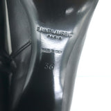 Saint Laurent Lou Ankle Boots Black Leather Size 36