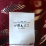 Veronica Beard Brooks Tie-Sleeve Blouse Burgundy Metallic Silk Size 6 NEW