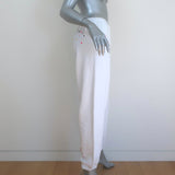SPRWMN Paint Splatter Sweatpants White Cotton Size Large NEW