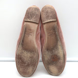 Valentino Rockstud Ballet Flats Blush Velvet Size 38.5