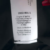 Rick Owens Stooges Suede Biker Jacket Black Size US 14