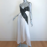 Rodarte Lace-Trimmed Satin Midi Slip Dress White Silk Size 6 NEW