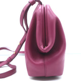 Bottega Veneta Small The Point Triangle Crossbody Bag Magenta Leather