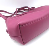 Bottega Veneta Small The Point Triangle Crossbody Bag Magenta Leather