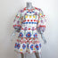 Borgo De Nor Puff Sleeve Mini Dress Tabi White/Multi Floral Print Cotton Size UK10/US 6