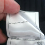 Chanel Pearl Pin-Embellished Cashmere Sweater Navy Size 36 Short Sleeve Top