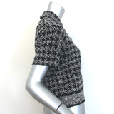 Christian Dior Houndstooth Tweed Skirt Suit Black/White Cotton-Blend Size US 2/4