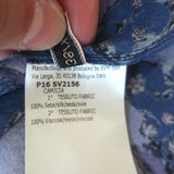 Giambattista Valli Trapeze Tank Top Navy/Purple Floral Print Chiffon Size 38