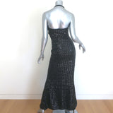 Chiara Boni La Petite Robe Ryushi Sequined Halter Gown Black Size 2 NEW