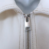 FRAME Denim Heart Jacket White Cotton Size Medium NEW