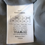 Christian Dior Double Breasted Vest Blue Tasar Silk Size 38