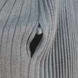 Christian Dior Pleated Knit Midi Dress Black Wool-Silk Size 38