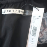 Alice + Olivia Gracie Ruffled Eyelet-Embroidered Romper Black Size 4 NEW