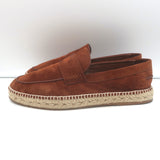 Hermes Trip Espadrilles Marron Teck Suede Size 42