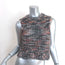 FRAME Shrunken Sweater Vest Purple Marled Knit Size Small