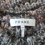 FRAME Shrunken Sweater Vest Purple Marled Knit Size Small
