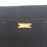 St. John Geometric Santana Knit Top Black/White Wool-Blend Size Petite