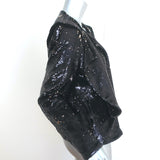 IRO Waklyn Sequin Open-Front Jacket Black Size 42