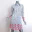 Roberta Roller Rabbit Long Sleeve Shirtdress White/Gray Printed Size Extra Small