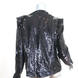 IRO Waklyn Sequin Open-Front Jacket Black Size 42
