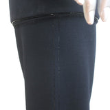 St. John Evening Beaded Santana Knit Pant Suit Black Size 8