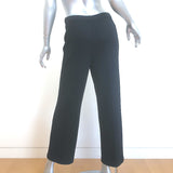 St. John Metallic Santana Knit Pull-On Pants Black Size Small