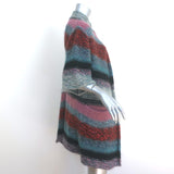 Chloe Striped Cardigan Sweater Multicolor Mohair-Blend Size Extra Small