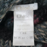 Chloe Striped Cardigan Sweater Multicolor Mohair-Blend Size Extra Small