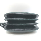 Judith Leiber Jeweled Clasp Small Snakeskin Crossbody Bag Dark Green