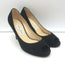 Jimmy Choo Peep Toe Platform Pumps Black Suede Size 37