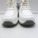 Hogan Interactive Glitter H Low Top Sneakers White Leather Size 34