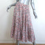 Isabel Marant Etoile Elfa Tiered Midi Skirt White/Red Printed Cotton Size 38