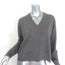 Jenni Kayne Flynn Cashmere V-Neck Sweater Shadow Gray Size Small