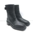 Jimmy Choo Brooklyn Moto Boots Black Leather Size 38.5