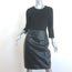 L'Agence Franci Ponte & Leather Combo Dress Black Size 6