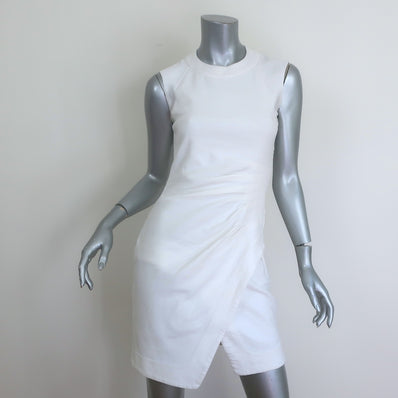 L'Agence Pleated-Side Sleeveless Mini Dress