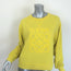 Loewe Anagram Logo-Embroidered Crewneck Sweatshirt Yellow Size Large