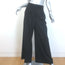 Max Mara Karub Wide Leg Tuxedo Pants Black Stretch Wool Size US 8