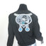 Prada Linea Rossa Graphic Patch-Embellished Nylon Zip-Up Jacket Black Size 42